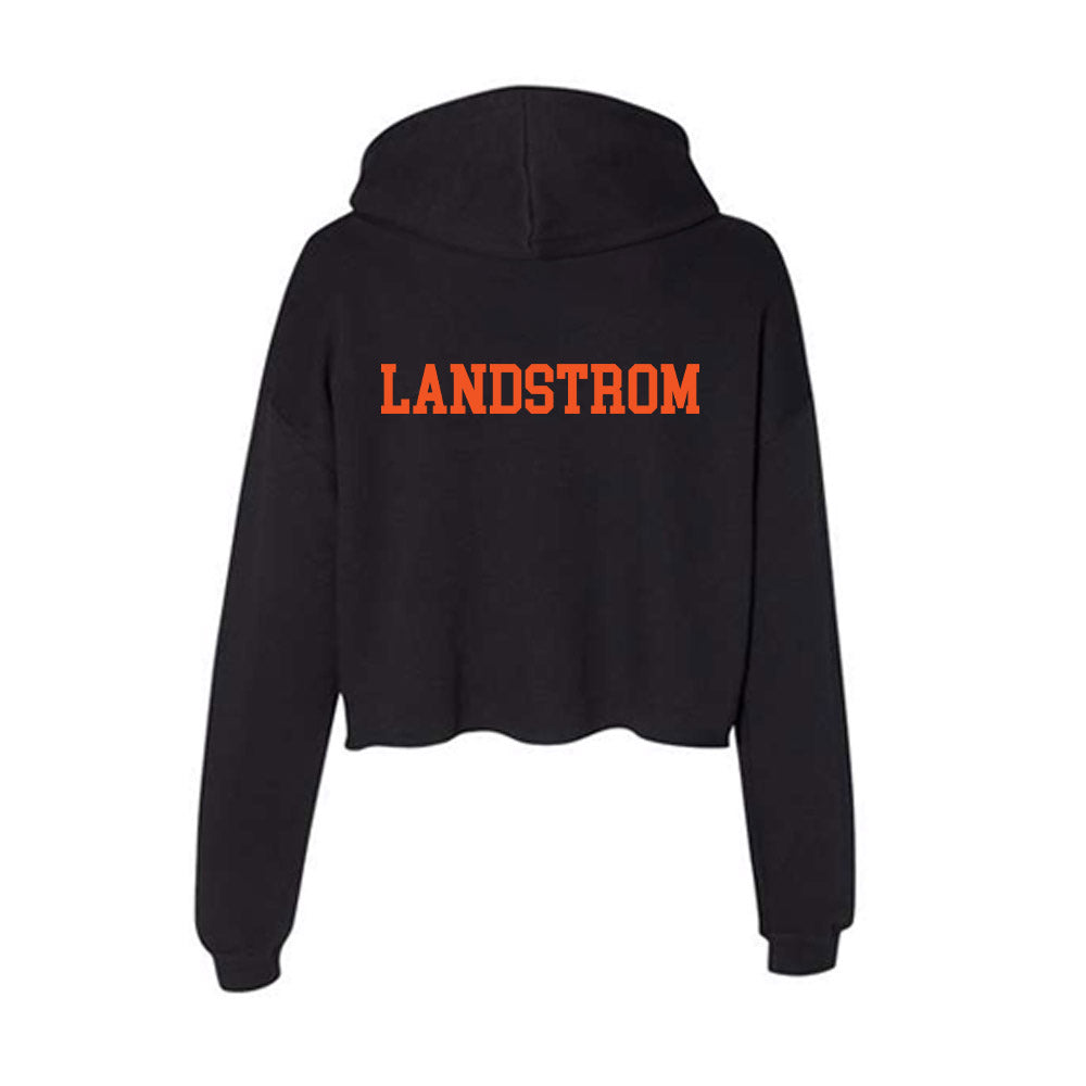 Oklahoma State - NCAA Equestrian : Taylor Landstrom - Women's Crop Fleece Hoodie-1
