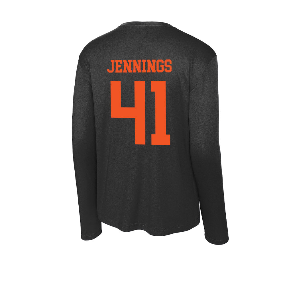 Oklahoma State - NCAA Baseball : Parker Jennings - Activewear Long Sleeve T-Shirt-1