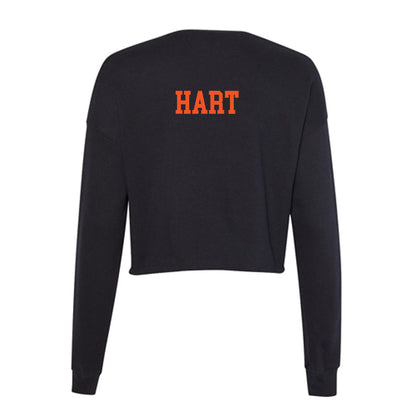 Oklahoma State - NCAA Women's Track & Field : Makki Hart - Women's Cropped Crew Fleece-1