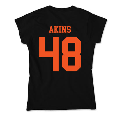 Oklahoma State - NCAA Football : Nolan Akins - Soft Style Women’s T-Shirt-1