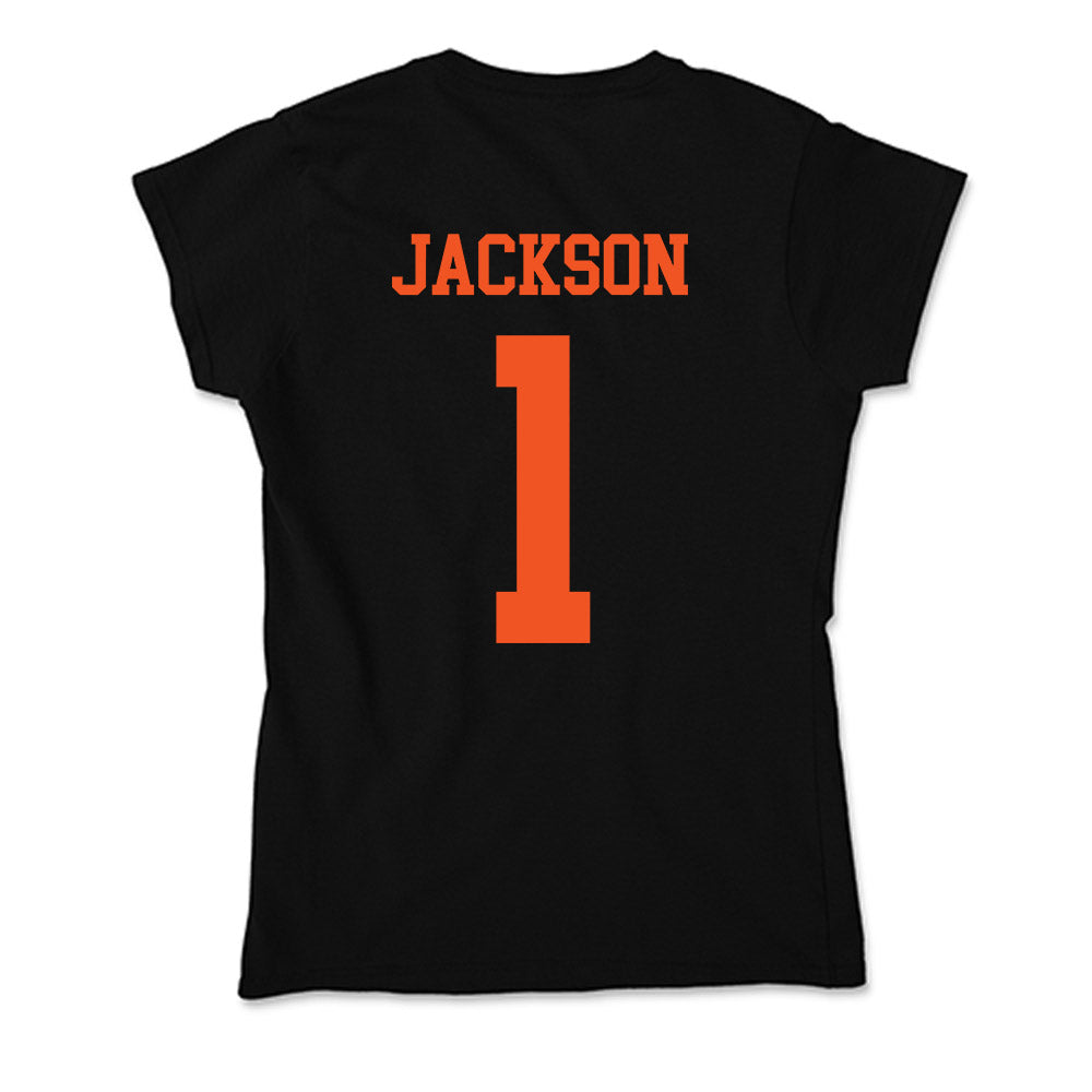 Oklahoma State - NCAA Football : Evan Jackson - Soft Style Women’s T-Shirt-1