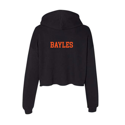 Oklahoma State - NCAA Women's Track & Field : Brooke Bayles - Women's Crop Fleece Hoodie-1