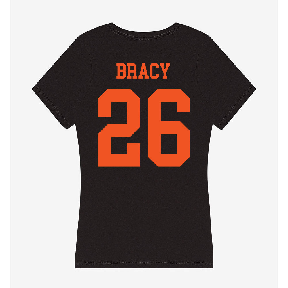 Oklahoma State - NCAA Football : Maliek Bracy - Women's V-Neck T-Shirt-1