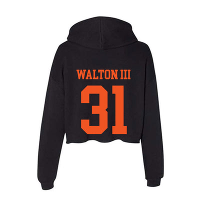 Oklahoma State - NCAA Football : Billy Walton iii - Women's Crop Fleece Hoodie-1