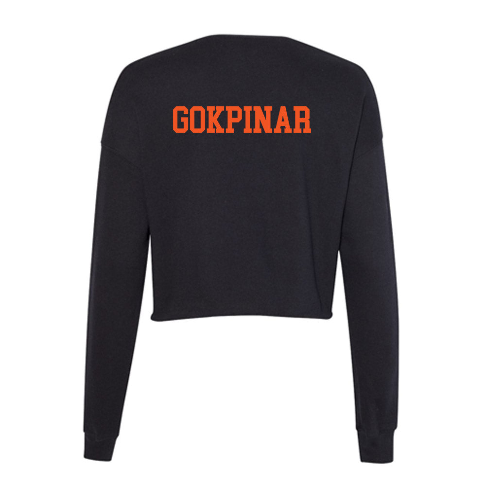 Oklahoma State - NCAA Men's Tennis : Haydar Cem Gokpinar - Women's Cropped Crew Fleece-1