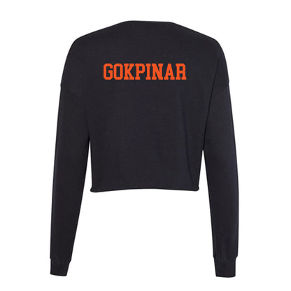 Oklahoma State - NCAA Men's Tennis : Haydar Cem Gokpinar - Women's Cropped Crew Fleece-1