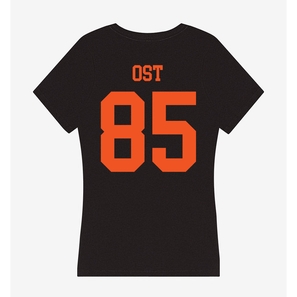 Oklahoma State - NCAA Football : Nate Ost - Women's V-Neck T-Shirt-1