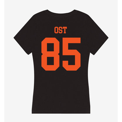 Oklahoma State - NCAA Football : Nate Ost - Women's V-Neck T-Shirt-1
