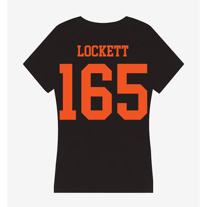 Oklahoma State - NCAA Wrestling : LaDarion Dee Lockett - Women's V-Neck T-Shirt-1