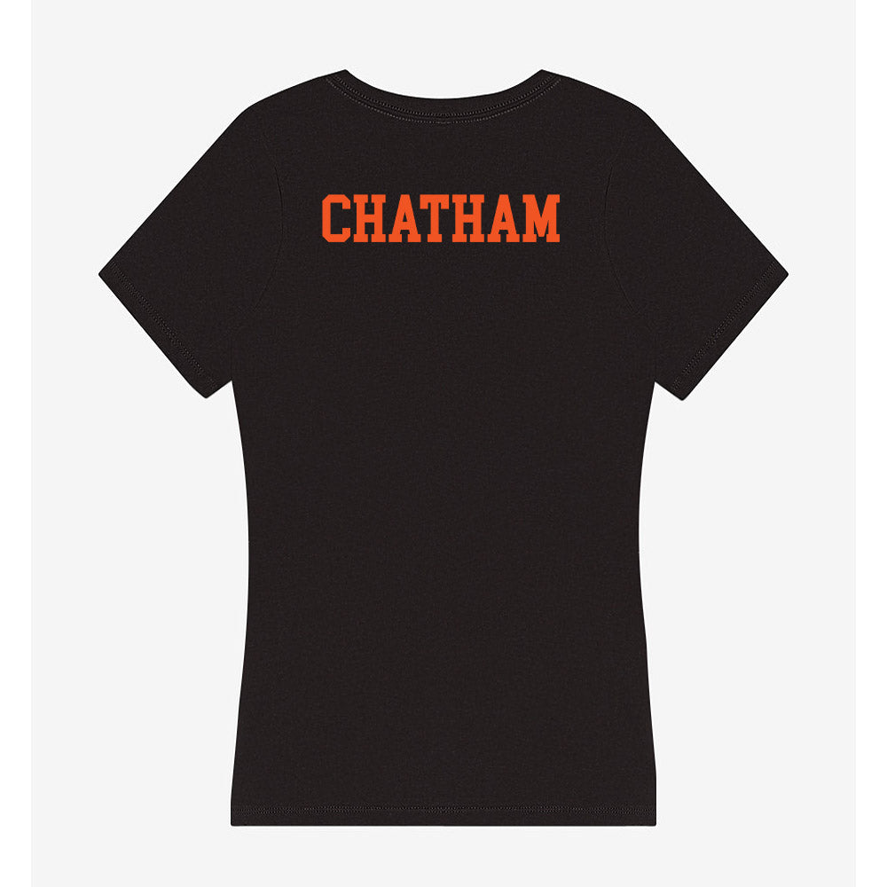 Oklahoma State - NCAA Equestrian : Kate Chatham - Women's V-Neck T-Shirt-1