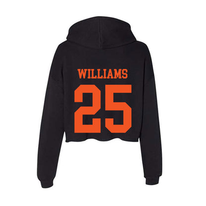 Oklahoma State - NCAA Football : Markeith Williams - Classic Shersey Women's Crop Fleece Hooded Sweatshirt-1
