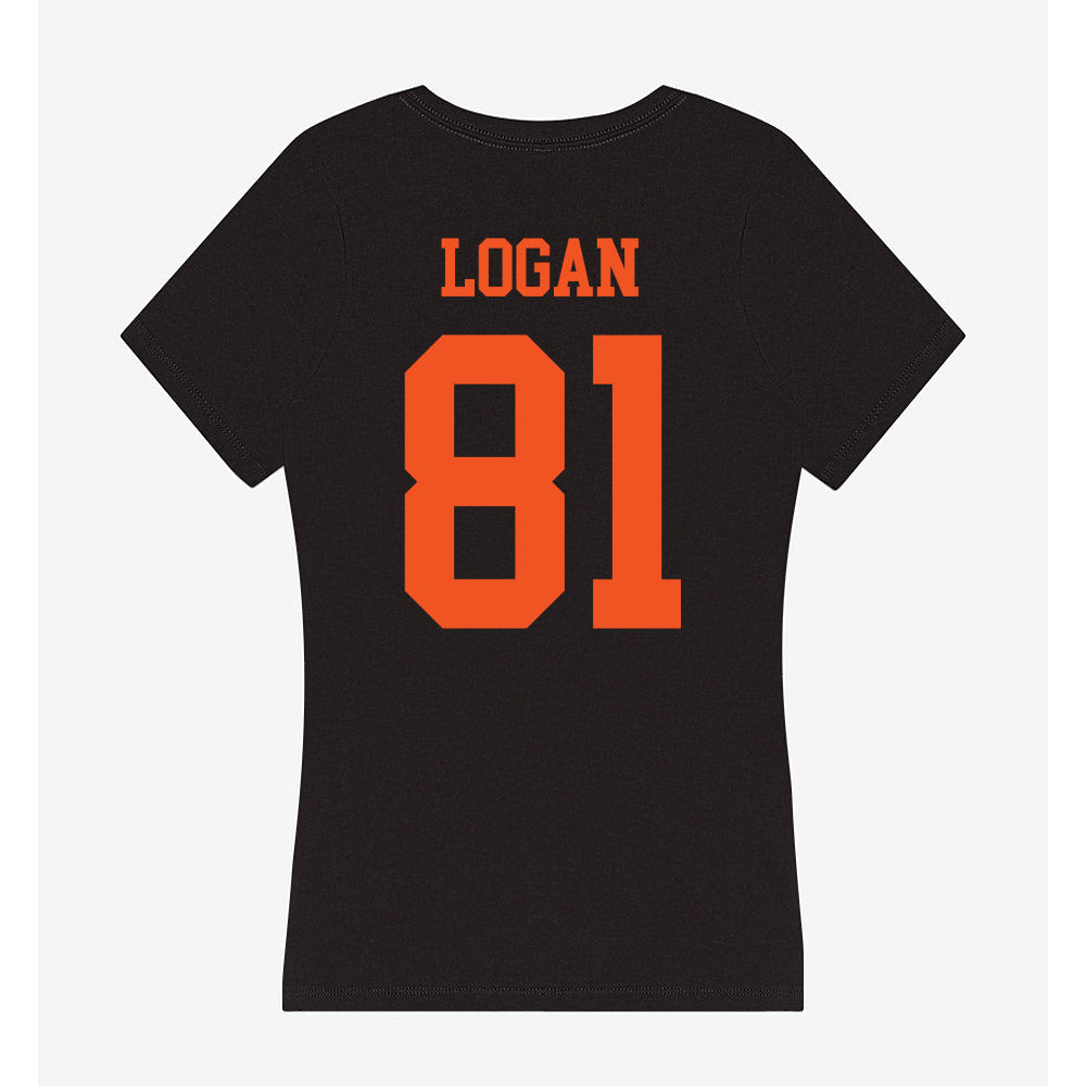 Oklahoma State - NCAA Football : Luke Logan - Women's V-Neck T-Shirt-1