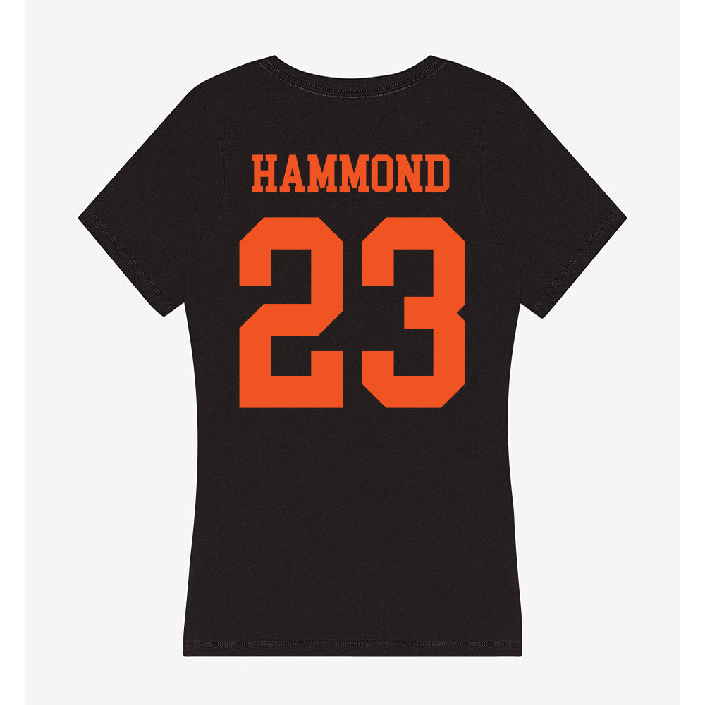 Oklahoma State - NCAA Football : Oscar Hammond - Women's V-Neck T-Shirt-1