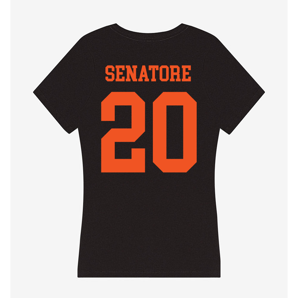 Oklahoma State - NCAA Women's Soccer : Emily Senatore - Women's V-Neck T-Shirt-1