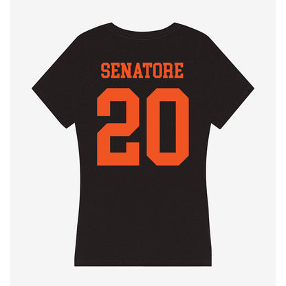 Oklahoma State - NCAA Women's Soccer : Emily Senatore - Women's V-Neck T-Shirt-1