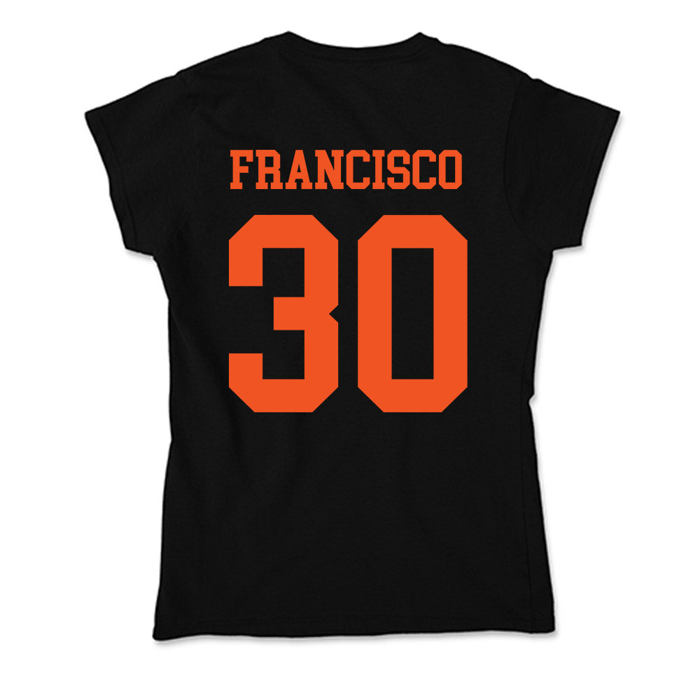 Oklahoma State - NCAA Baseball : Brady Francisco - Soft Style Women’s T-Shirt-1