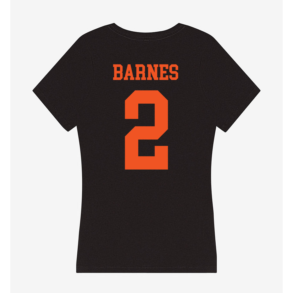 Oklahoma State - NCAA Football : Chris Barnes - Women's V-Neck T-Shirt-1