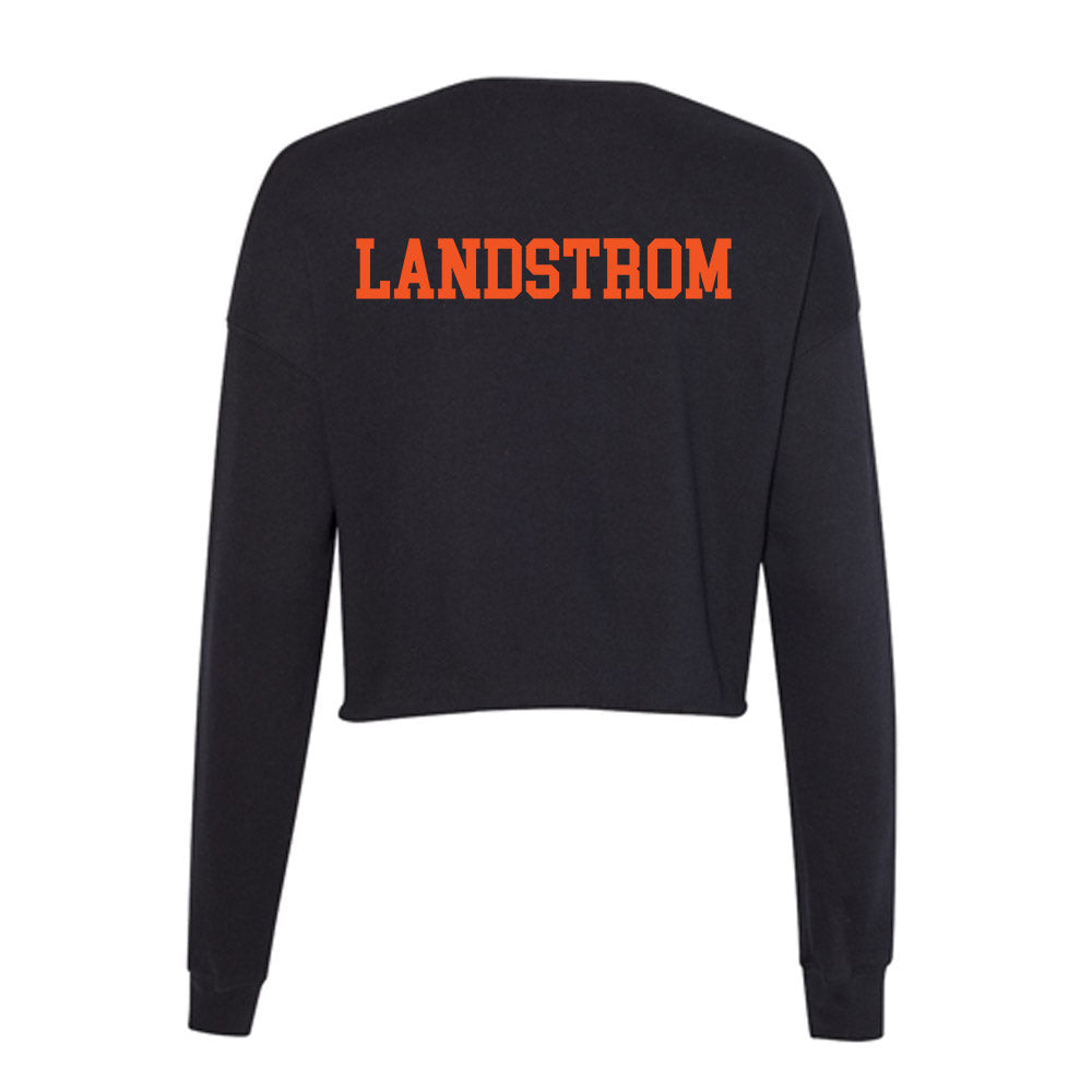Oklahoma State - NCAA Equestrian : Taylor Landstrom - Women's Cropped Crew Fleece-1