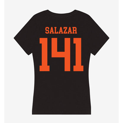 Oklahoma State - NCAA Wrestling : Ramon Salazar - Women's V-Neck T-Shirt-1