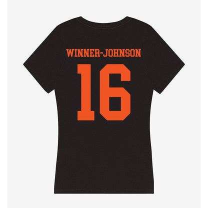 Oklahoma State - NCAA Football : Dallas Winner-Johnson - Women's V-Neck T-Shirt-1