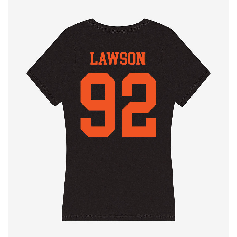 Oklahoma State - NCAA Football : Jerry Lawson - Women's V-Neck T-Shirt-1