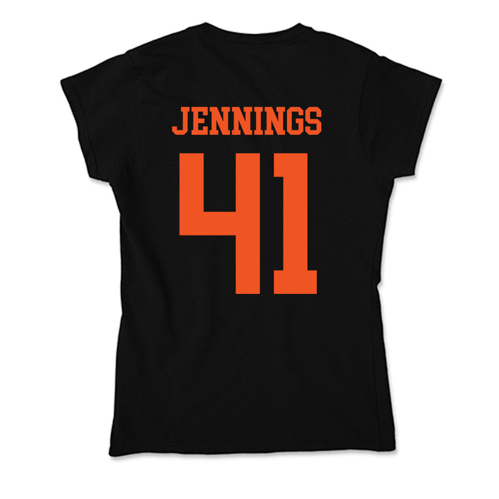 Oklahoma State - NCAA Baseball : Parker Jennings - Soft Style Women’s T-Shirt-1