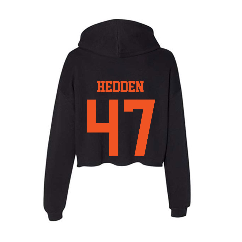 Oklahoma State - NCAA Women's Soccer : Emmy Hedden - Women's Crop Fleece Hooded Sweatshirt-1