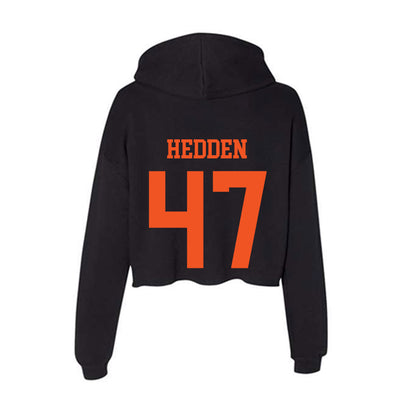 Oklahoma State - NCAA Women's Soccer : Emmy Hedden - Women's Crop Fleece Hooded Sweatshirt-1