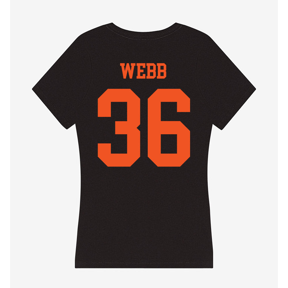Oklahoma State - NCAA Football : Ayden Webb - Women's V-Neck T-Shirt-1