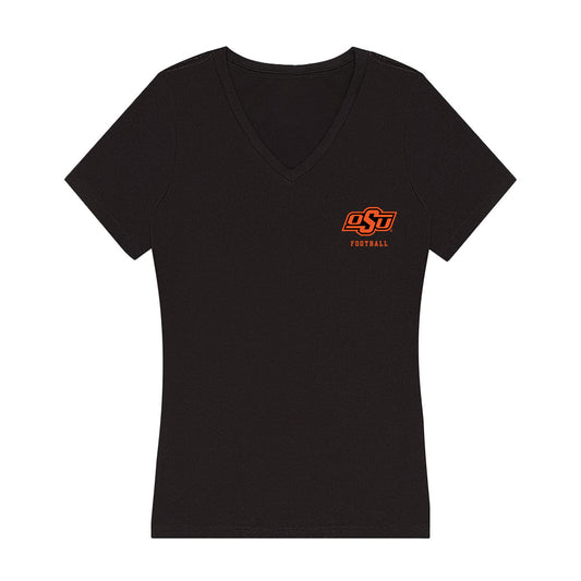 Oklahoma State - NCAA Football : Blake Hogshooter - Classic Shersey Women's V-Neck T-Shirt-0