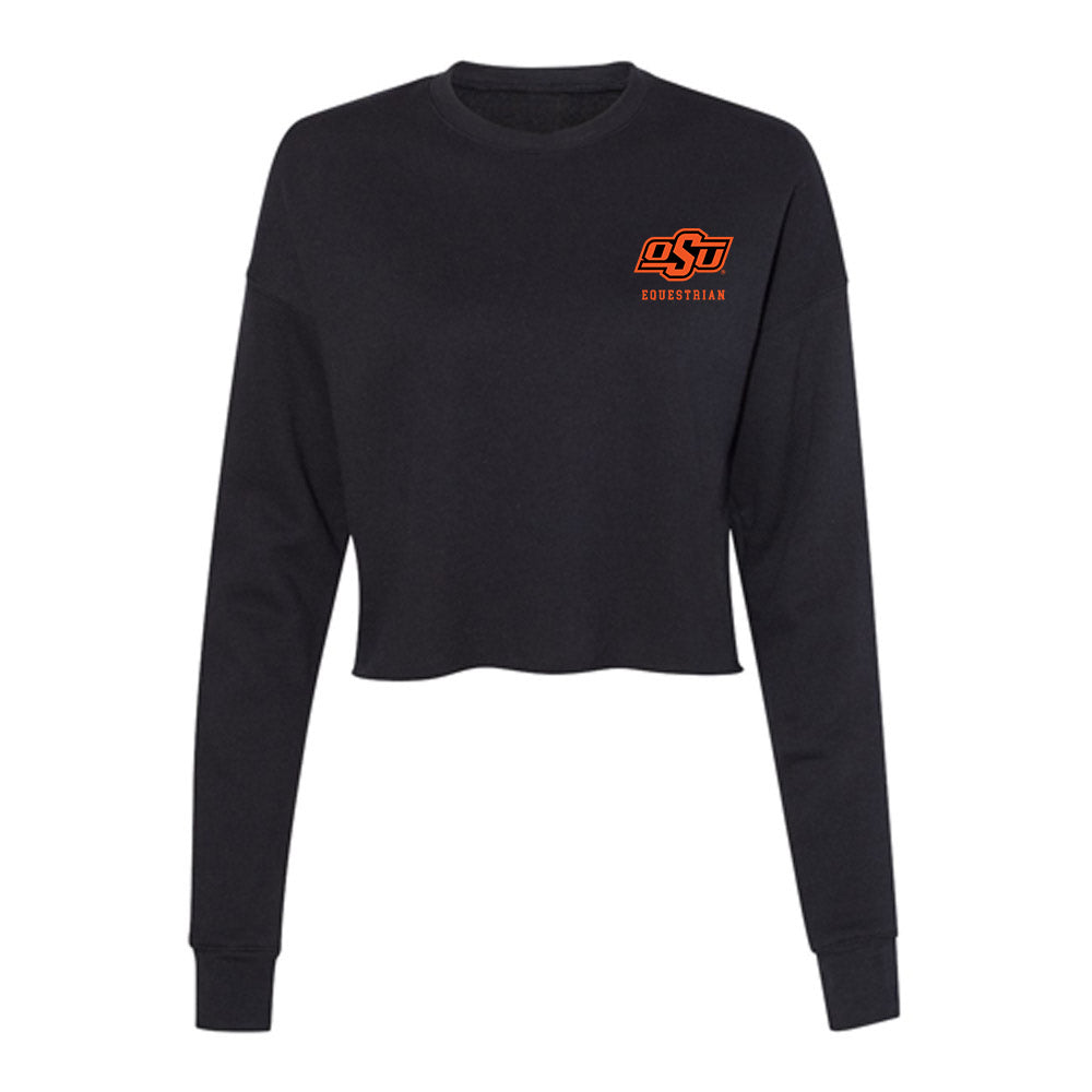 Oklahoma State - NCAA Equestrian : Kathryn Chatham - Women's Cropped Crew Fleece-0