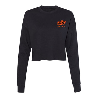 Oklahoma State - NCAA Equestrian : Kathryn Chatham - Women's Cropped Crew Fleece-0
