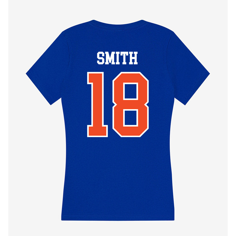 Florida - NCAA Women's Soccer : Kelsey Smith - Women's V-Neck T-Shirt-1