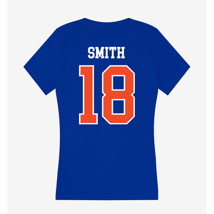 Florida - NCAA Women's Soccer : Kelsey Smith - Women's V-Neck T-Shirt-1