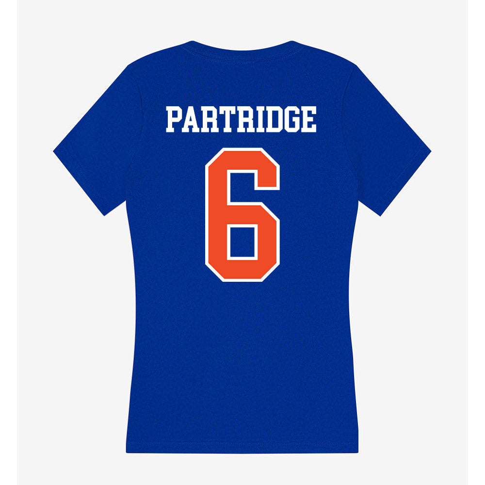 Florida - NCAA Baseball : Nic Partridge - Women's V-Neck T-Shirt-1