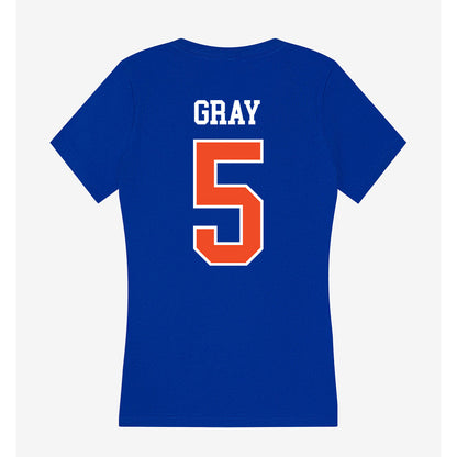 Florida - NCAA Women's Soccer : Mia Gray - Women's V-Neck T-Shirt-1