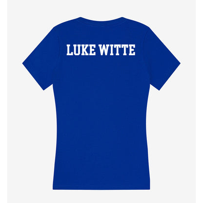 Florida - NCAA Men's Track & Field : John Luke Witte - Women's V-Neck T-Shirt-1