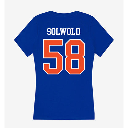 Florida - NCAA Football : Hunter Solwold - Women's V-Neck T-Shirt-1