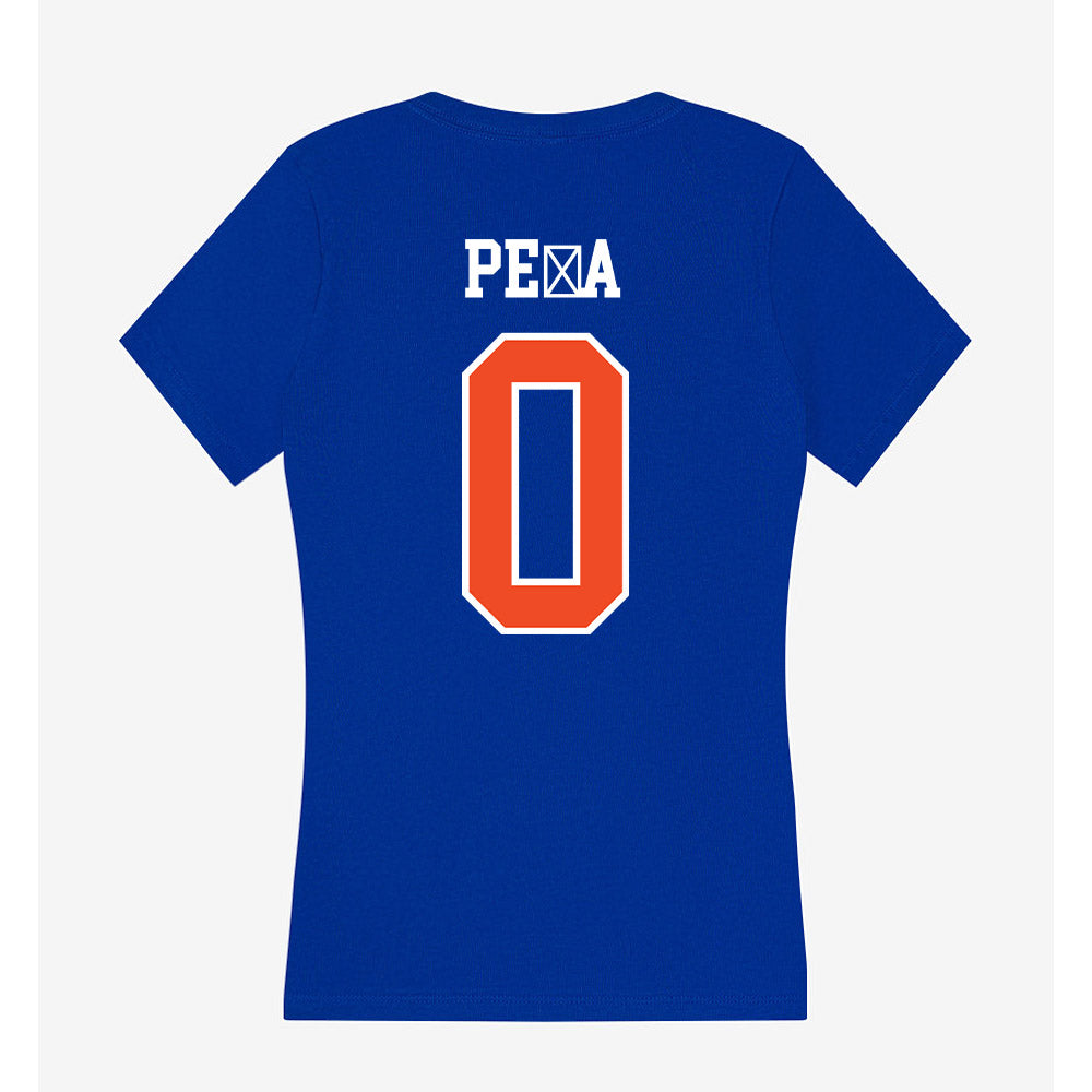 Florida - NCAA Women's Soccer : Paloma Pe�a - Women's V-Neck T-Shirt-1