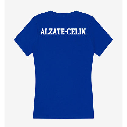 Florida - NCAA Men's Swimming & Diving : Santiago Alzate-Celin - Women's V-Neck T-Shirt-1