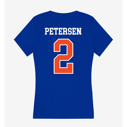 Florida - NCAA Women's Soccer : Ella Petersen - Women's V-Neck T-Shirt-1