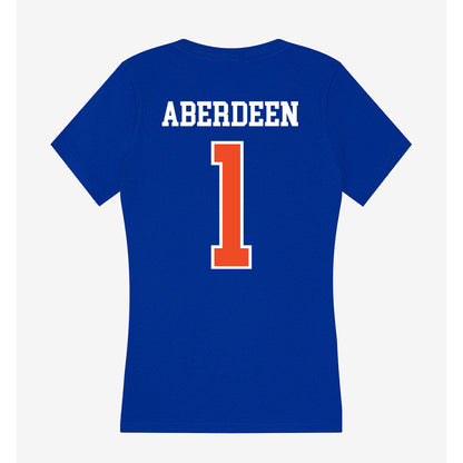 Florida - NCAA Men's Basketball : Denzel Aberdeen - Women's V-Neck T-Shirt-1