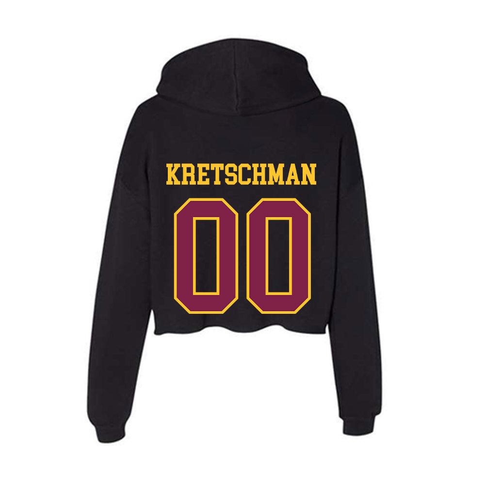 Arizona State - NCAA Beach Volleyball : Ava Kretschman - Women's Crop Fleece Hoodie-1