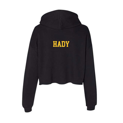 Arizona State - NCAA Men's Ice Hockey : Hunter Hady - Women's Crop Fleece Hooded Sweatshirt-1