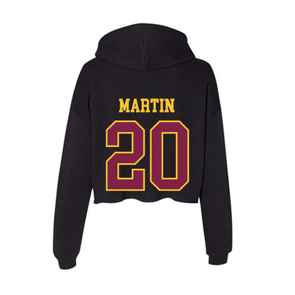 Arizona State - NCAA Women's Volleyball : Grace Martin - Women's Crop Fleece Hooded Sweatshirt-1