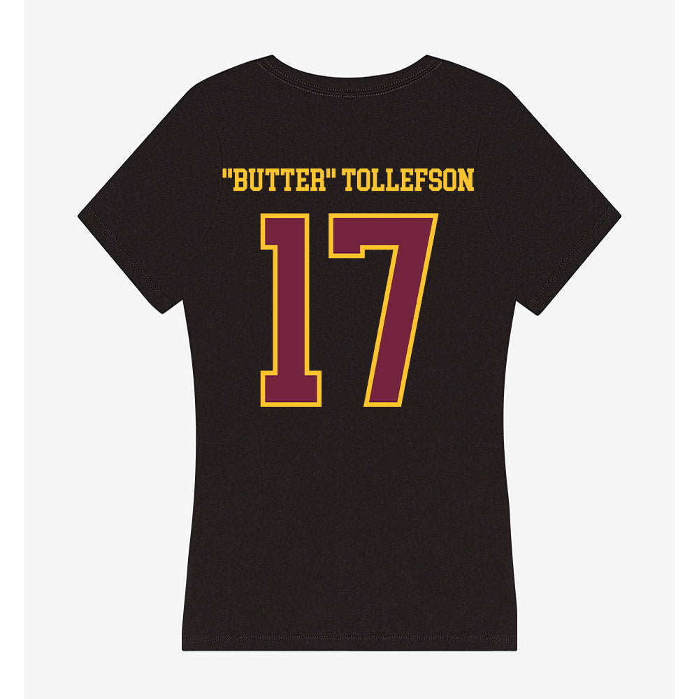 Arizona State - NCAA Football : Michael "Butter" Tollefson - Classic Shersey Women's V-Neck T-Shirt-1