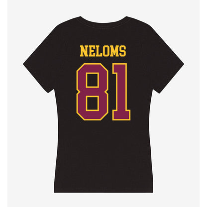 Arizona State - NCAA Football : Uriah Neloms - Women's V-Neck T-Shirt-1