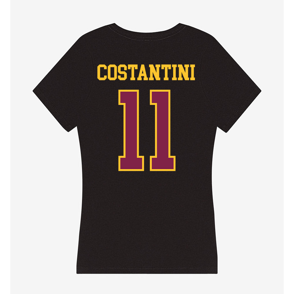 Arizona State - NCAA Women's Volleyball : Isabella Costantini - Women's V-Neck T-Shirt-1