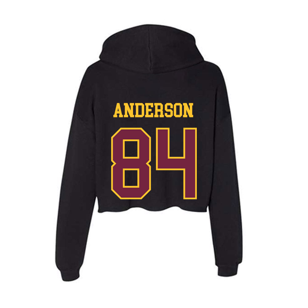 Arizona State - NCAA Football : Landen Anderson - Classic Shersey Women's Crop Fleece Hooded Sweatshirt-1