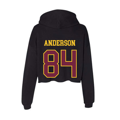 Arizona State - NCAA Football : Landen Anderson - Classic Shersey Women's Crop Fleece Hooded Sweatshirt-1